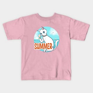 Summer With Popsicle Kids T-Shirt